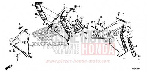 RADKRANZ (CRF250RL/RLA) CRF250RLAK de 2019